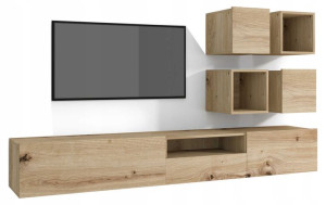 Meble pokojowe Meblościanka 210 cm dąb artisan JAY