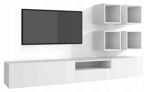 Meblościanka biała Meble do salonu 210 cm JAY
