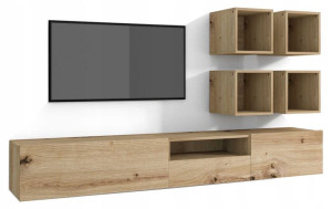 Meblościanka Meble do salonu dąb artisan JAY