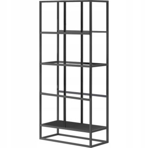 Industrialny regał metalowy czarny loft JAY