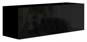 Szafka Wisząca do łazienki czarna 105 cm PREMIUM