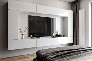 Białe Meble Pokojowe Meblościanka Salon PREMIUM