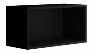 Półka wisząca 70 cm czarna PREMIUM