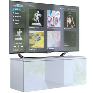 Szafka RTV biały połysk 105 cm PREMIUM