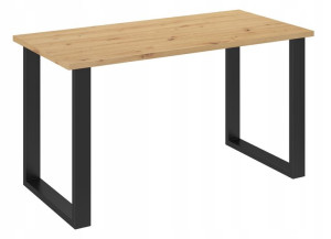 Duży stół do jadalni na metalowych nogach 185x67