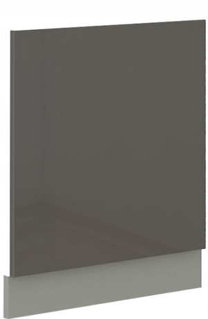 Front Do Zmywarki 60 Cm Szary Połysk Silver
