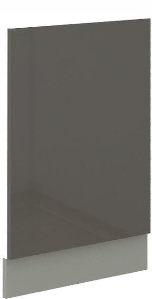 Front Do Zmywarki 45 Cm Szary Połysk Silver
