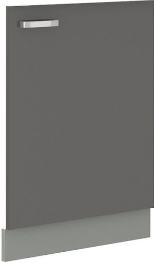 Front Do Zmywarki 60 Cm Szary Połysk Silver