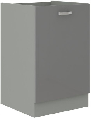 Szafka kuchenna dolna 40 cm Silver szary połysk