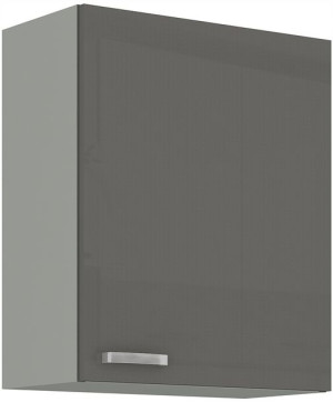Szafka kuchenna wisząca półki 60 cm Silver połysk