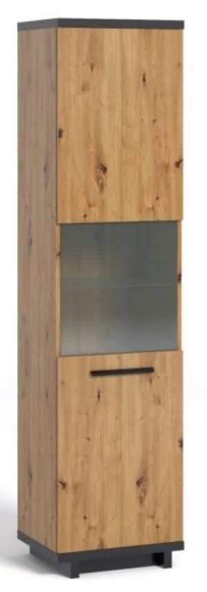 Witryna 50 Ismena Dąb Artisan/Czarny