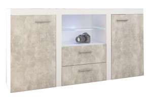 Nowoczesna komoda SAMBA Beton jasny 156cm