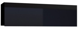 Szafka Wisząca Półka Modern 105 Cm Czarny Połysk