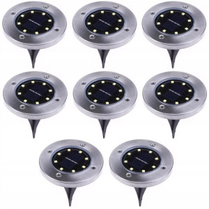 8x Lampa SOLARNA Ogrodowa LED Wbijana Najazdowa