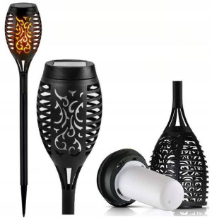 Lampa solarna LED LATARNIA POCHODNIA WBIJANA