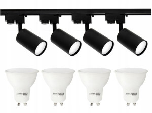 Szynoprzewód Szyna 2m + 4x reflektory GU10 LED 5W