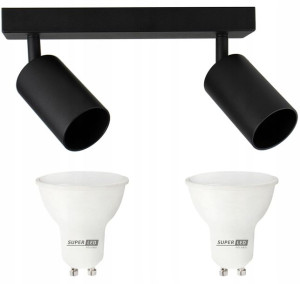 Lampa sufitowa szyna spot oprawa + 2x LED GU10