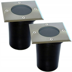 2x Oprawa Lampa najazdowa IP65 gruntowa LED GU10