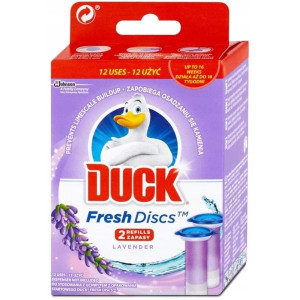 Duck Fresh Discs, żelowy krążek do toalety o zapachu lawendy, zapas 2x36 ml