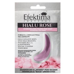 Efektima Hialu Rose, hydrożelowe płatki pod oczy, 2 szt.