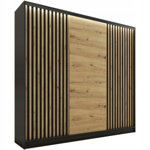 Szafa przesuwna z lamelami 200 cm LOFT artisan