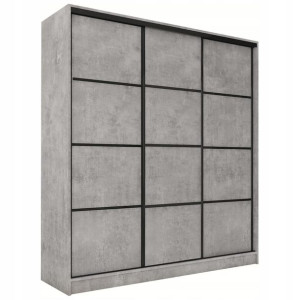Szafa przesuwna 180 cm LOFT beton mat drążek