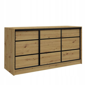 Komoda przesuwna Mini Szafa 180 dąb artisan LOFT