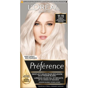 Farba do włosów L’Oréal Paris Preference, 11.11 Venice B.JASNY CHŁODNY 1szt