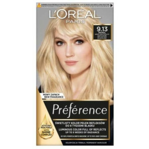 Farba do włosów L’Oréal Paris Preference 9.13 Baikal POPIEL-ZŁOCISTY BLOND
