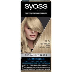 Farba do włosów Syoss Permanent Coloration, Jasny Popielaty Blond 8-5 1szt.