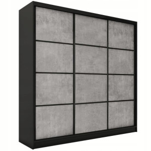 Szafa przesuwna 200 cm LOFT beton mat