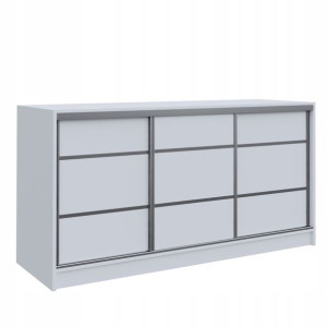 Komoda biała Mini Szafa przesuwna 180 cm TOP