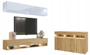 Nowoczesna meblościanka Komoda PREMIUM QUAD