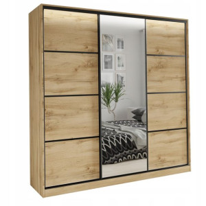 Szafa przesuwna z lustrem 180 cm wotan LOFT