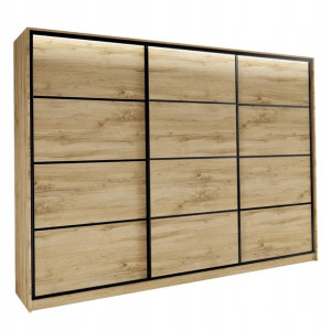 Szafa przesuwna z szufladami 280 cm wotan LOFT
