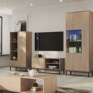 Meble w stylu loft QUARTE Dąb Hickory