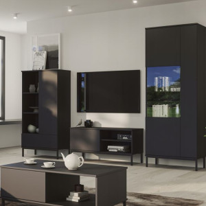 Meble w stylu loft QUARTE Czarne