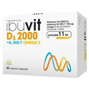 Ibuvit D3 2000 + K2 MK-7 Omega 3, kapsułki, 30 szt.