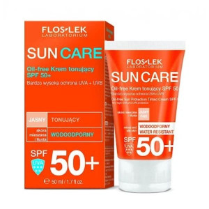 Flos-Lek Sun Care, ochronny krem tonujący, s. tłusta i mieszana SPF50+ 50ml