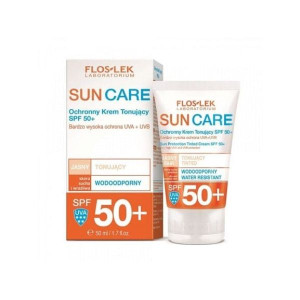 Flos-Lek Sun Care, ochronny krem tonujący, SPF 50+, 50 ml