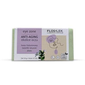 FLOS-LEK Zestaw Anti-Aging okolice oczu Żel ze świetlikiem i aloesem + krem