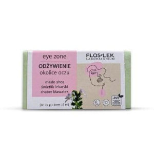 FLOS-LEK Zestaw Odżywienie okolice oczu Żel ze świetlikiem i chabrem +krem