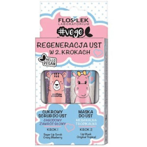 FlosLek Laboratorium Lip Care & Vege, zestaw do pielęgnacji ust, 28 g