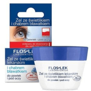FlosLek Laboratorium Pielęgnacja Oczu, żel ze świet lekarskim i chabrem 10g