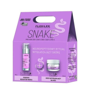FlosLek Laboratorium Snake, zest kosmetyków do twarzy serum i krem n/n 1szt