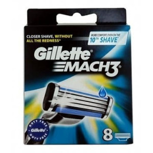 Gillette Mach 3, wkłady do maszynki, 8 szt. 1 opakowanie