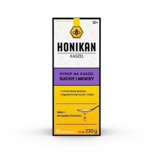 Honikan Kaszel, na kaszel suchy i mokry, syrop, 230 g