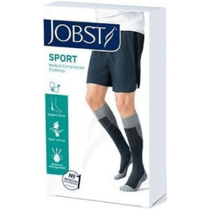 JOBST Sport, podkolanówki  kompresyjne CCL1, szaro-różowe, rozmiar M 1 para