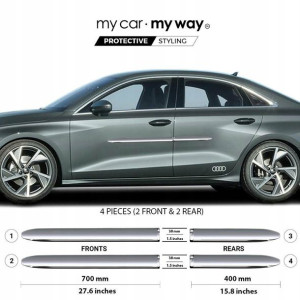 Audi A3 Sportback 21+ Listwy CHROM Drzwi Ochronne