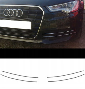 Audi A6 C7 - CHROM GRILL Zderzak Atrapa Przedni
